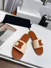 Lyxdesigner Sandaler Blad Kvinnor Hampa Rope Slides Sandaler Lås det Flat Mule Single Shoes broderade Espadrilles Slippers Loafers Casual Shoes