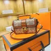 Store Wholesale Designer Bags Shoulder Bag 2024 New Live Broadcast Small Square Old Flower Horse-drawn Car Single Cross Arm Handle Womens