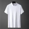 fi 2023 Smooth Oversize Crossfit Men's Stretch Short Sleeve Turtleneck Tee Tops Casual Solid Color Slim Base Layer Shirt d1fV#