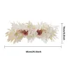 Couronnes Arche de mariage Fleurs Fleur Swag Décoration murale Fleur artificielle Swag Feuilles vertes Rose Couronne de porte pour la décoration de la maison Réception