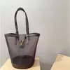 24SS женская роскошная дизайнерская сумка-тоут с желе женская сумка на плечо сумка на локте сумка для покупок косметичка кошелек 28 см Ednhs