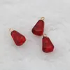 Breloques en résine, 10 pièces, pendentifs en graines de grenade rouge, boucles d'oreilles, collier, accessoires de bijoux