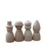 Crafts 20pc Wooden Peg Doll Beech Unfinished Wood Shapes Morden Craft Wood Loose Parts DIY Accessories for Home Decoration