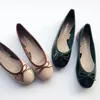 Casual Shoes Elegant Bowtie Ballerinas Woman Patent Leather Flats Shallow Slip On Ladies Round Toe Ballet Mocasines Dress Daily Loafers