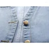 Gilet da donna Donna Gilet di jeans abbinato senza maniche Moda coreana Estate senza maniche corto Bomber corto Giacca di jeans Drop Del Ot435