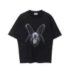 Arnodeficit Angry Capricorn Graffiti Sheep Head Washed Old T-shirt bianca a maniche corte unisex estate 24