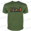 Projekt koszulki ślepej na deskorolki męskiej koszulki. Klasyczne koszulki potu ciężkie koszule T Męskie ubrania męskie koszulki graficzne pakiet T240325