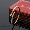 Nail Bracelet Designer Bracelets Luxury Jewelry for Women Fashion Bangle Steel Alloy Gold-plated Craft Never Fade Not Allergic Wholesale Car Large Clou 7w8hf