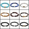 Braccialetti a maglie 2024 Cristallo antico Pietra naturale Buddha Testa di leopardo Bracciale Gioielli Fascino Yoga per uomo Donna