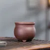 Vases Chine Yixing Violet Sable Pots de fleurs en céramique Décoration intérieure Rétro Pots de fleurs Bureau Miniature Verdure Bonsaï Pots