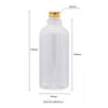 Förvaringsflaskor 500 ml x 14 tom plastflaska 500cc schampo bad flytande tvål container personlig vård återfyllbar med mössor