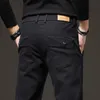 Mingyu marque hiver hommes chaud polaire pantalons décontractés taille élastique classique fi noir gris mince épais armée vert cargo pantalon u6pw #