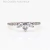 Designer Pandoras Ring Pan Familys Nuovo diamante argento a diamante scintillante campione di petalo anello leggero di lusso di lusso Flower Flowfulflake Ringo