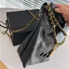 Crossbody BagWomen Drawstring Mini Shopping Luxury Brand Antique Bucket Garbage Gold Plated Vintage Shoulder Bag Handbag Single Design Upgs