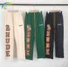 Black Green Apricot Sweatpants Män kvinnor 1 Lös handduk broderad Rhude Casual Pants Jogger Multi Pocket Trousers6