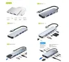 USB C Hub 3 4 5 6 7 8 In 1 Type C USBC To 4K HD HDTV Adapter with RJ45 SDTF Card Reader PD Fast Charge for MacBook Notebook Lapt7915819