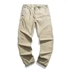 Rechte Casual Broek Mannen Kleding Kaki Grijs Zwarte Broek Voor Mannen Broek Overalls2022 Lente Zomer 100% Cott S9EH #