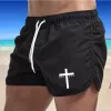 Nuovi costumi da bagno da uomo estivi Pantaloncini da surf traspiranti Pantaloncini da bagno maschili da surf Fitn Pantaloncini da allenamento Casual stampati da spiaggia Pantaloni corti