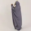 Etniska kläder enkla vanliga abaya muslimska lång klänning kalkon dubai afrika ramadan islamiska mode kvinnor lös mantel droppe leverans appare ot0ni