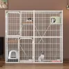 Cages Cat Cage Villa Three Floor Super Free Space Wholesale Cat Cage Luxury Cat House Cat House Cat House Cat Crawl