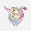 Sarongs Pobing Square Scarf Womens Beach Scarf carré imprimé Sac Bandana Petit bandeau Foulards Womens Tie Coup-support Colliline 53cm 240325