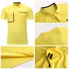 style Soccer Referee uniform professional soccer referee shirts Football Jersey black yellow green 240320