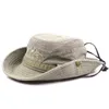 cket hat hommes été respirant Panama chapeau coton jungle filet de pêche chapeau randonnée plage protection solaire chapeau hommes chapeau de protectionC24326