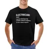 Polos męski zabawny elektryk definicja inżynier prezentowa koszulka graficzna T-koszulka dla mężczyzn grafika