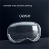 Para Apple Vision Pro cabeça usando capa protetora transparente TPU VR óculos de jogos inteligentes capa protetora de silicone contra arranhões e prevenção de colisões