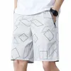 summer Men's Shorts Loose Casual Sports Jogger Shorts Big Size 6XL Man Beach Print Shorts Swimsuit Quick Dry Board 42rS#