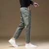 мужские брюки Cott Casual Stretch мужские брюки lg Straight Высокое качество 4 цвета Плюс размер брючный костюм 42 44 46 CY9114 p1BQ #