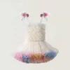 Haute qualité bébé fille vêtements mignon moelleux maille Halter bébé robe douce princesse TUTU gâteau robe anniversaires vêtements pour les filles 240325