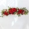 1pc, fleurs, butin floral de fleur artificielle pour la chaise de signe de cérémonie d’arc, décor de vacances, fournitures de décoration de fête, fournitures de mariage