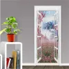 Aufkleber 3D Glas Fenster Tür Außenlandschaft Türaufkleber Natur Landschaft selbstklebend PVC Schlafzimmer Dekor Tapete Design Wandtattoo