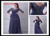 2015 Royal Blue Chiffon Dresses Prod Dresses Pleateed Floor Length Three Quarter Sleeve By034 Dhyz 019205325