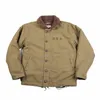 non STOCK USN N-1 Giacca da ponte Sherpa Fodera in stile militare Cappotto caldo da uomo 3 colori E7Wj #