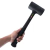 Martelo HiSpec 1 peça de malho de borracha para trabalho pesado, mini martelo doméstico multifuncional, ferramenta manual de 4 tamanhos opcional