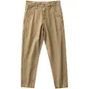 Automne New American Retro Chinos Tissé Twill Outillage Pantalon Homme AMI Kaki Pure Cott Wed Slim Pantalon décontracté droit E3Xs #