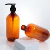 Vloeibare zeepdispenser 2 stuks Lotion Handfles Container Handmatige pomp De huisdierbadkamerdispensers met shampoo