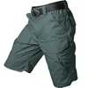 Pantaloncini da uomo Cargo tattico ad asciugatura rapida Pantaloni da trekking militari impermeabili da uomo Tasche multiple da combattimento sottili