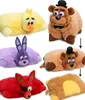 FNAF 43CM30CM Fem nätter på Freddy039S Pillow Mangle Foxy Chica Bonnie Golden Freddy Fazbear Plush Toys Car Cushion Juguetes 6435535