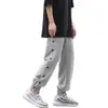 trendy Side Butts Joggers Men Casual Sweat Pants Spring Summer Trousers Elastic Waist Streetwear Male Clothing 33aw#