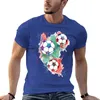 Мужские футболки-поло с футбольным мячом для мальчиков с животным принтом, таможенный дизайн, футболки для мужчин из хлопка
