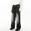 iefb Wearproof Gradient Jean Trend Men's Clothing Autumn New Slim Male Baggy Denim Pants Distred Wide Leg Streetwear 9C1830 K84n#