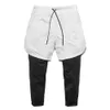 fi Lente Zomer Sportshorts Mannelijke Broek Ademend Oefening Fitn Gym Verborgen Zak Negen Punt Shorts B9WK #