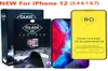 9D Full Lim Cover Hemdrat Glas Telefonskydd för iPhone 12 11 Pro Max XR XS Max Samsung A01 A10S A11 A21 A51 A71 5G WI5900682