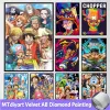 Stitch Luffy AB DIY Diamond Painting Japanese Anime Full Square Round Embroidery Landscape Cross Stitch Kit Diamond Mosaic Home Decor