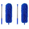 Ferramentas de limpeza de carro soluções de lavagem 2x calha escova ferramenta de telhado com pólo extensível 8.2ft guarda limpador fácil remover deixar azul gota de ot7yw