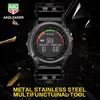 Horlogebanden Roestvrij Staal Multifunctionele Loopvlak Tool Buitensporten Armband Voor Garmin Fenxi 3 5 5X Plus 6 6X3471