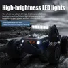 Electric/RC Car 50KM/H RC Car With LED Lights 2.4G Radio Remote Control Cars Buggy Off-Road Control Trucks Boys Toy for Children VS WLtoy 144001 T240325
